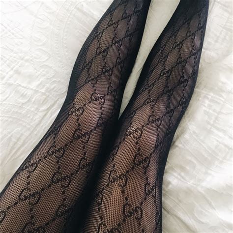 gucci stocking black|Gucci tights black etsy.